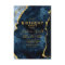 Navy Blue & Gold Foil Birthday Party Invitation