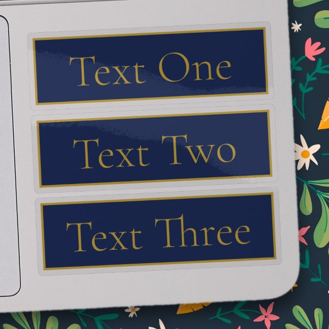 Navy Blue & Gold Name Clear Transparent (Creator Uploaded)