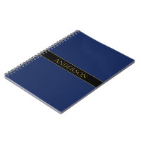 Navy Blue & Gold Name Surname or Business