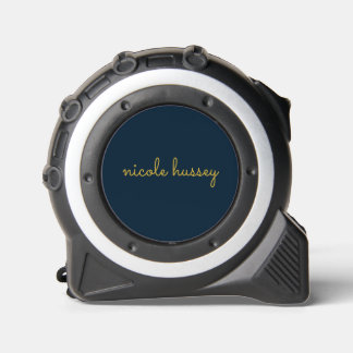 Navy Blue Gold Script  | Stylish Monogram Modern 1