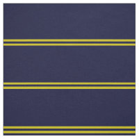 Navy blue, gold striped design