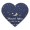 Navy Blue Gold & White Moon & Stars Wedding