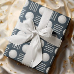 Navy Blue Golf Ball and Tee Gift  Wrapping Paper<br><div class="desc">Stylish golf wrapping paper. White golf balls and tees in a regulated grid pattern over a bold modern coloured background. Suitable for Christmas holiday,  Father's Day,  Mother's Day,  graduation,  birthdays and more! Perfect for your special golfer. Contact for assistance with any customisations to fit your wishes.</div>