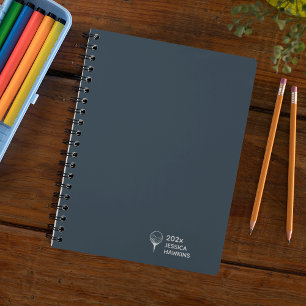 Navy Blue Golf Tee Personal Weekly Planner