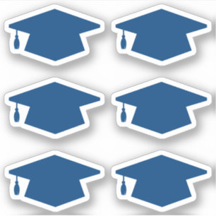 Navy Blue Graduation Hat Grad Cap Envelope Sealing