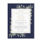 Navy Blue Greenery Celebration of Life Invitation