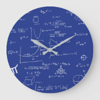 Navy Blue Handwritten Formulas Math