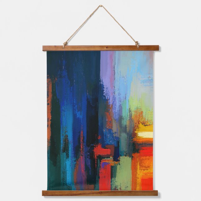 Navy Blue  Hanging Tapestry (Front)