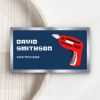 Navy Blue Hardware Power Tool Red Drill Machine