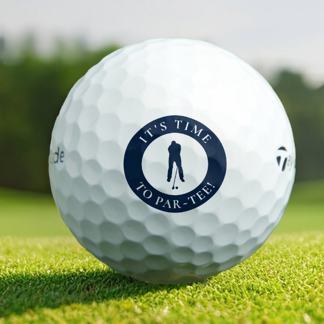 Navy Blue It’s Time to Par-Tee Funny Golfer Saying Golf Balls (Navy Blue It’s Time to Par-Tee Funny Golfer Saying Golf Balls)