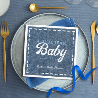 Navy Blue Jean Baby Boy Baby Shower