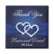 Navy Blue Joined Hearts Wedding Favour Magnet