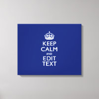 Navy Blue Keep Calm And Edit Text Personalised