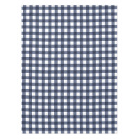 Navy Blue Large Classic Gingham Check Plaid