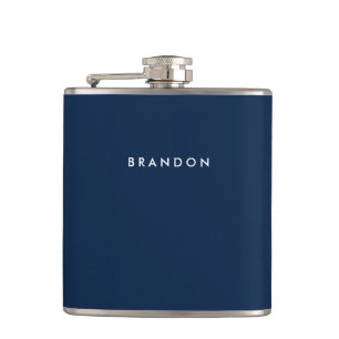 Navy Blue Large Flasks For Men