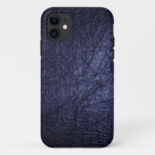Navy Blue Leather Look iPhone 5 case