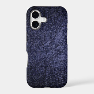 Navy Blue Leather Look iPhone 5 case