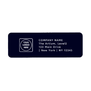 Navy Blue Logo   Custom Branded Business Address