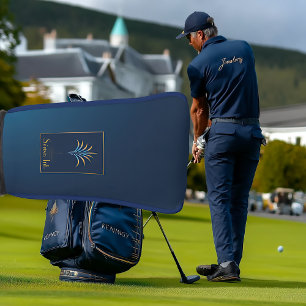 Navy Blue Midnight Palm Collection Luxury Golf  Head Cover