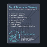 Navy Blue Minimal Home Cleaning House Keeper Flyer<br><div class="desc">Navy Blue Minimal Home Cleaning House Keeper</div>