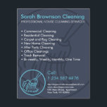 Navy Blue Minimal Home Cleaning House Keeper Flyer<br><div class="desc">Navy Blue Minimal Home Cleaning House Keeper</div>