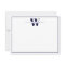 Navy Blue Modern Monogram Couple Stationery