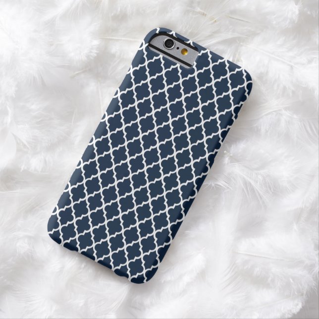 Navy Blue Moroccan Pattern Mod iPhone 6 case (In Situ)
