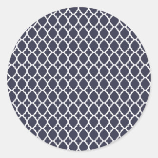 Navy Blue Moroccan Tile Stickers