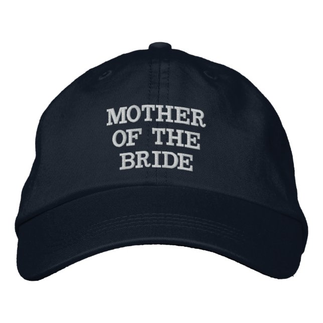 Navy Blue Mother of the Bride Adjustable Hat (Front)