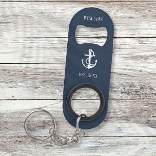 Navy Blue Nautical Anchor Boat Family Name