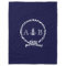 Navy Blue Nautical Rope and Anchor Monogrammed