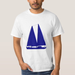 Navy Blue Nautical Sailboat T-Shirt
