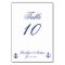 Navy Blue Nautical Wedding Table Cards