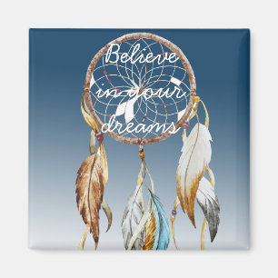 Navy Blue Ombre Dream catcher Magnet