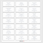 Navy Blue On White Wedding Guest Address Labels<br><div class="desc">These navy blue on white wedding guest address labels are perfect for your modern minimalist navy blue and white wedding. The design features minimal contemporary font accompanied by formal calligraphy. Keep it as is,  or choose to personalise it with your own artwork or photos!</div>