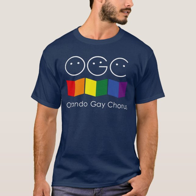 Navy Blue Orlando Gay Chorus Men's T-shirt (Front)