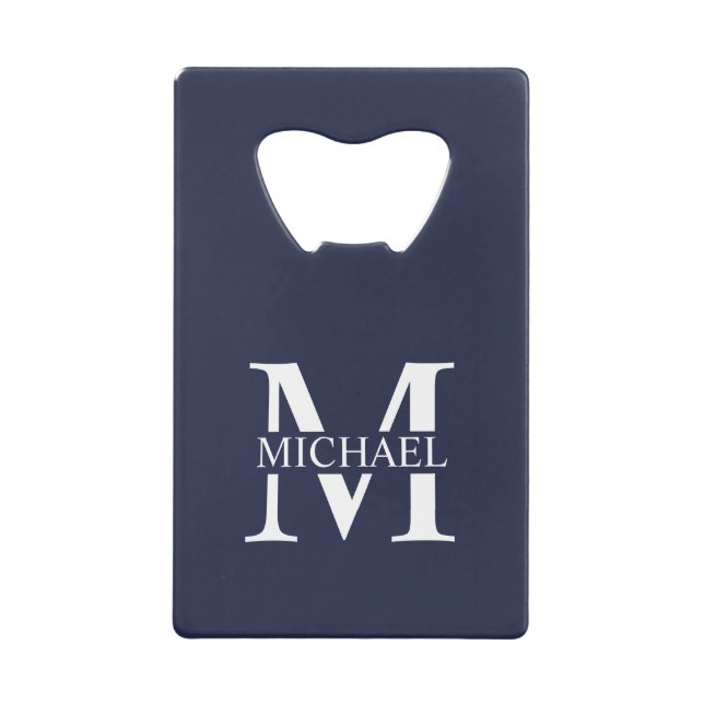 Navy Blue Personalised Monogram and Name (Front)