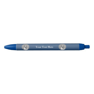 Navy Blue Personalised Name Pen Elegant Style