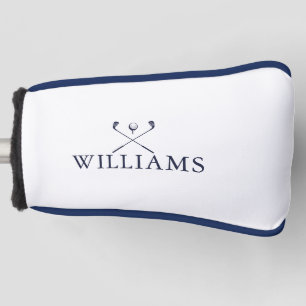 Navy Blue Personalized Name Golf Clubs Golf Head Cover