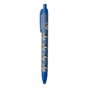 Navy Blue Personalized Photo Pen Elegant Style