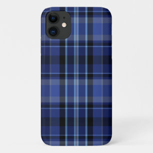 Navy Blue Plaid Case-Mate iPhone Case