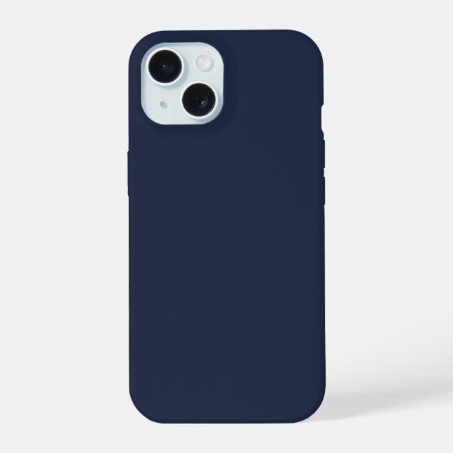 Navy Blue Plain Colour Phone Case (Back)