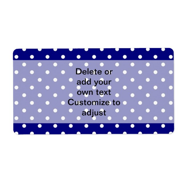 Navy blue polka dot pattern (Front)
