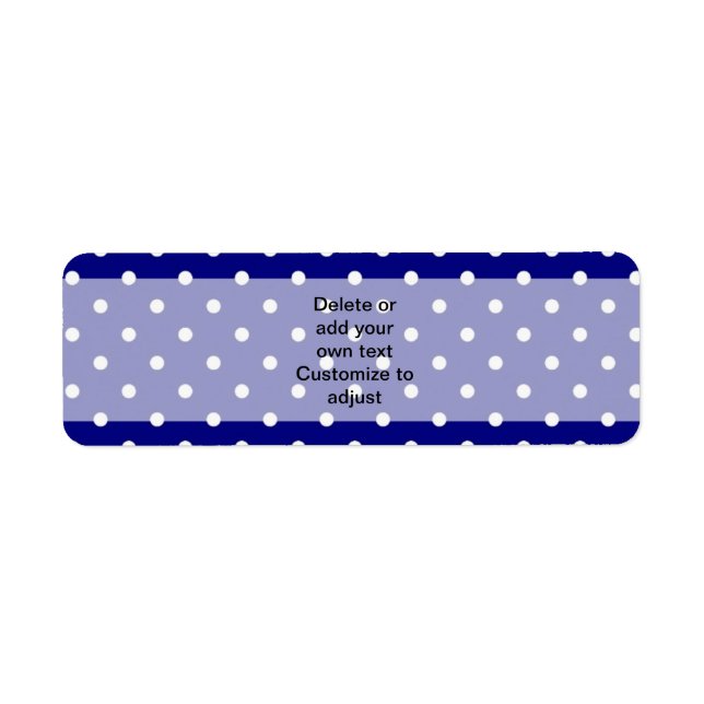 Navy blue polka dot pattern (Front)