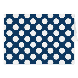 Navy Blue Polka Dots, Polka Dot Pattern, Dots