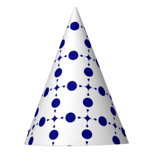 Navy Blue Polka Dots, Polka Dot Pattern, Dots Party Hat