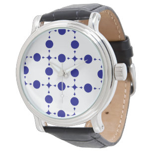 Navy Blue Polka Dots, Polka Dot Pattern, Dots Watch