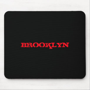 Navy Blue Red Brooklyn New York City Nyc Mens  Mouse Pad