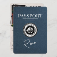 Navy Blue Reno Passport Save The Date