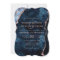 Navy Blue Rose Gold Marble Wedding Invitations